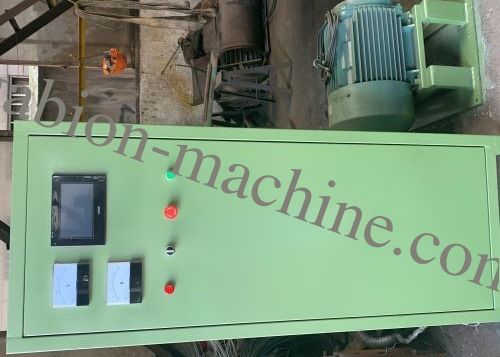 De Breedte van ISO 4300mm ondersteunt Bankdraad het Opleveren Gabion Mesh Machine