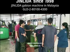 Hoogsnelheid GLD-2-80100-4300 gabion mesh machine vermogen 30KW