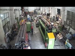 De volledig automatische gabionnetmachine is klaar om te gaan.