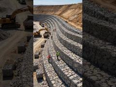 Betrouwbare Gabion keermuur voor bescherming tegen overstromingen van bergrivieren