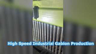 Industriële Gabion-machine draait
