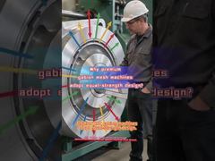 JINLIDA CNC-gabion-maasmachines gebruiken een ontwerp met gelijke sterkte om de spanning op alle onderdelen in evenwicht te brengen.