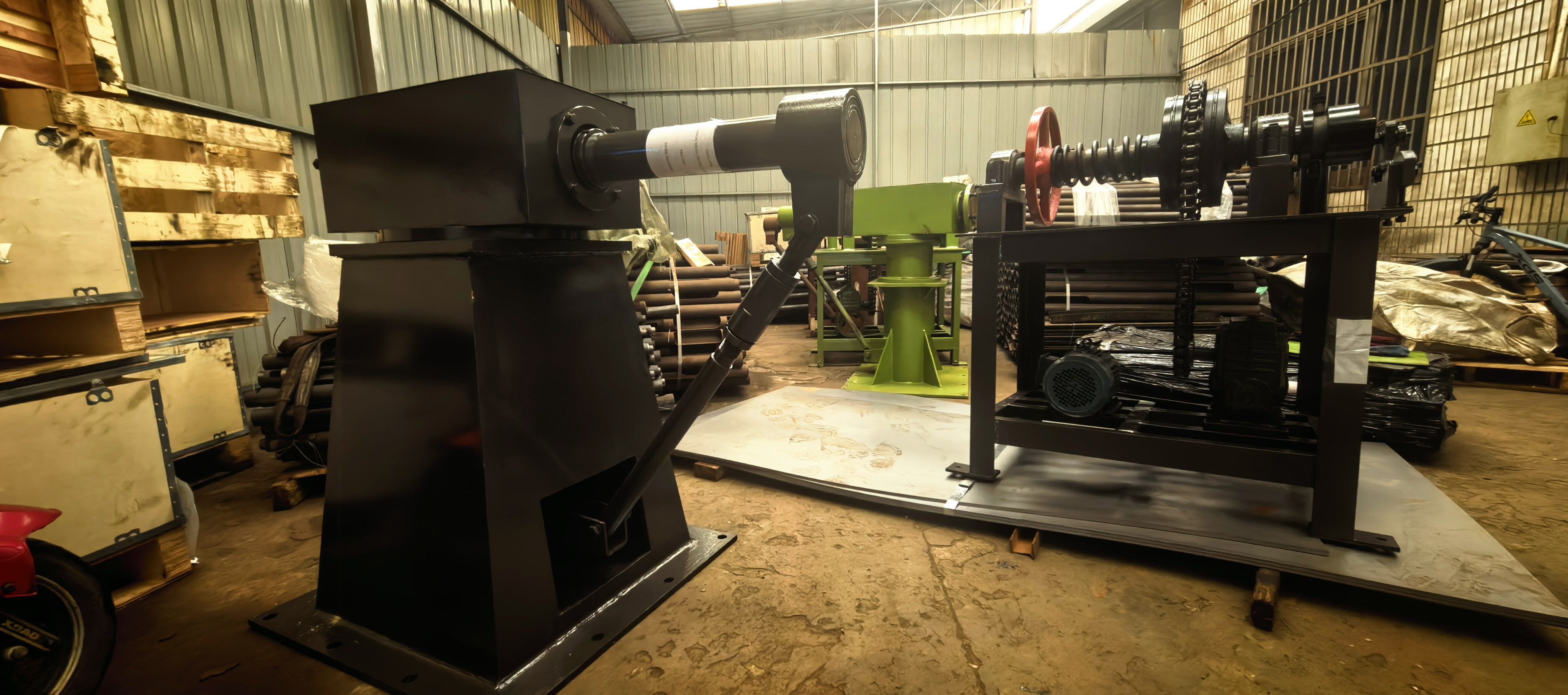 Laatste bedrijfsblogs Jinlida Reinforced Mesh Coiler Completes R&D and Passes Customer Acceptance: Higher Load and Easier Unloading
