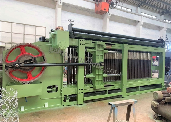 kopen Volledige Automatische Hexagonale Draad Mesh Netting Machine 60*80mm Gabion-Matras online vervaardiging