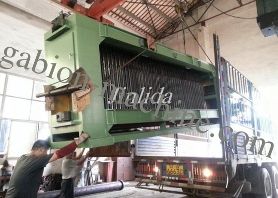 kopen Efficiënte en duurzame Gabion Mesh Machine 2,5m Breedte 4 punten Lassen online vervaardiging