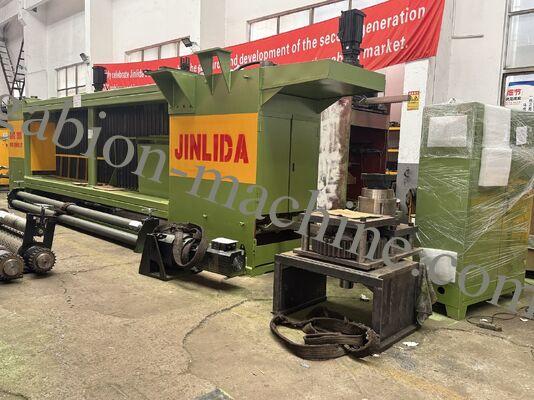 kopen JINLIDA Automatische CNC Gabion Mesh Machine voor dubbel gedraaide zeshoekige gaasproductie online vervaardiging