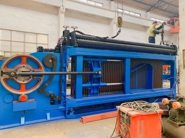 kopen Automatische de Draadnetwerk van Drie Draaigabion het Weven Machinebreedte 4.3m online vervaardiging