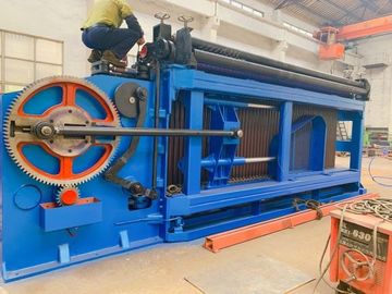 kopen Automatisch PLC Op zwaar werk berekend Draad het Opleveren 22kw Gabion Netwerk die Machine 195m/h maken online vervaardiging