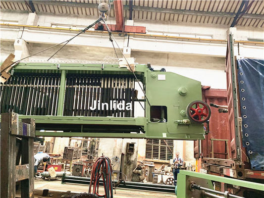 kopen Automatische Hoog rendement225m/h Hexagonale Draad het Opleveren Machine 100*120mm Gabion-Netwerk online vervaardiging