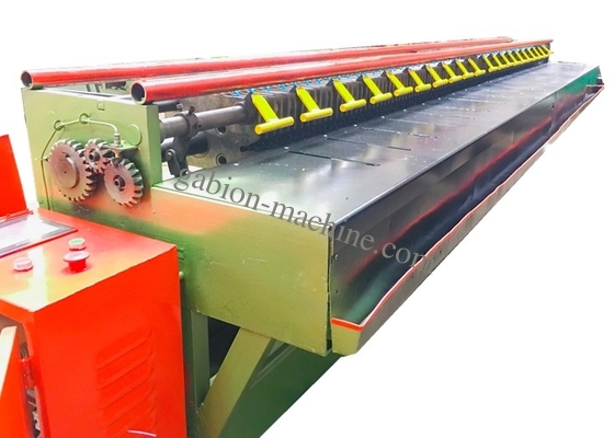 kopen 4m Rand Windende Machine met PLC voor 100*130mm Hexagonale Draad Mesh Gabion Production Line online vervaardiging