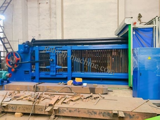 kopen Dubbele Machine 84*110mm van Gabion van de Rekaandrijving Op zwaar werk berekende Draadnetwerk voor Weg online vervaardiging